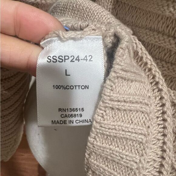 NWT Revolve Stitches and Stripes oversized sweater size large with collar - Picture 8 of 9